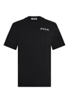 Msgm Logo Cotton Crew Neck T-shirt