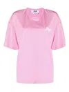 Msgm Crew Neck Logo-print Cotton T-shirt