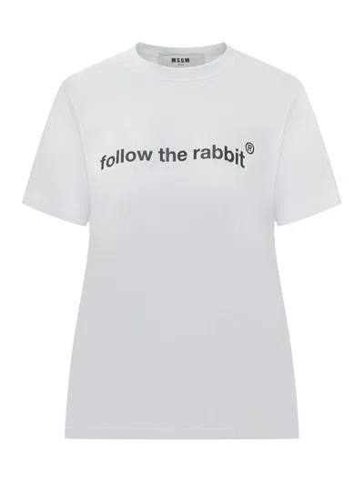 Msgm T-shirt In White