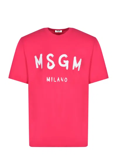 Msgm T-shirt In Pink