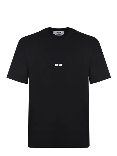 Msgm T-shirt In Black