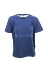 Msgm Logo T-shirt In Blue In Blue