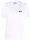 Msgm Timeless Crew Neck Short Sleeve T-shirt In Multicolor