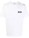 Msgm Impact Logo Jersey T-shirt In White