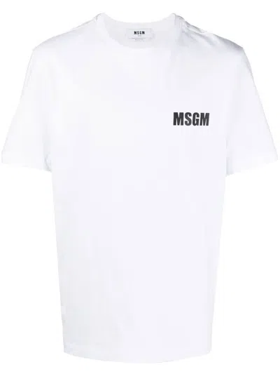 MSGM MSGM IMPACT LOGO JERSEY T-SHIRT CLOTHING