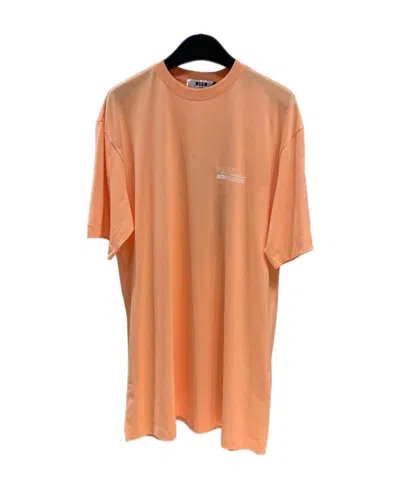 Msgm T-shirt Dress In Pink