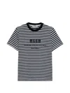 Msgm Striped T-shirt In Multi
