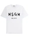 Msgm Logo-detail T-shirt In White