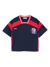 Msgm Jersey T-shirt In Blue