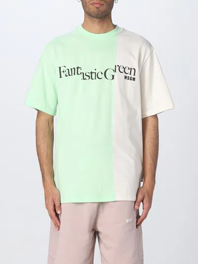 MSGM T-SHIRT IN ORGANIC COTTON,E04354012