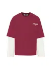 Msgm Logo-embroidered Cotton T-shirt In Pink