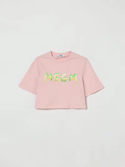 Msgm T-shirt Kids  Kids In Pink