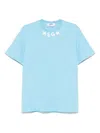 Msgm Logo-print T-shirt In Blue