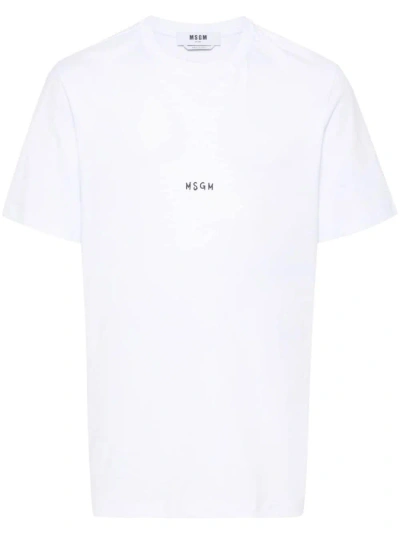 Msgm T-shirt Logo In ホワイト