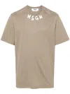 Msgm T-shirt Logo In Green