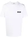 Msgm T-shirt Bianca Con Logo In White