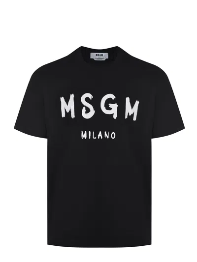 Msgm T-shirt  In Black
