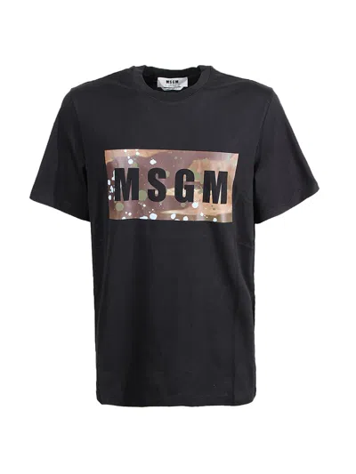 Msgm T-shirt  In Black