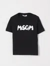 Msgm T-shirt With Logo In Black