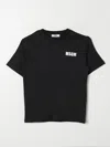 Msgm Logo-print Cotton T-shirt In Black