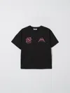Msgm Logo-print Cotton T-shirt In Animal Print