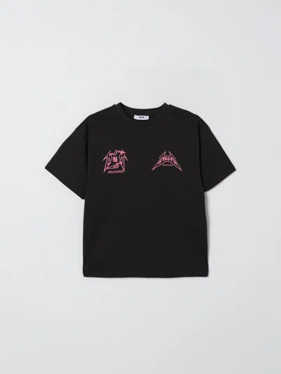 MSGM T-SHIRT MSGM KIDS KIDS COLOR BLACK,H41907002