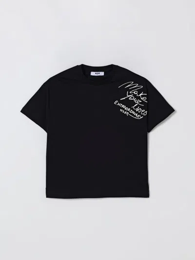 Msgm T-shirt  Kids Kids Color Black In Animal Print