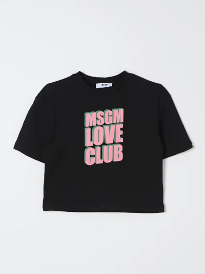 Msgm T-shirt  Kids Kids Colour Black In Schwarz