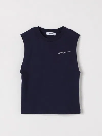 Msgm T-shirt  Kids Kids Colour Blue