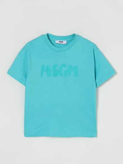 Msgm T-shirt  Kids Kids Color Blue