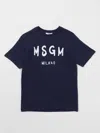 Msgm T-shirt  Kids Kids Color Blue