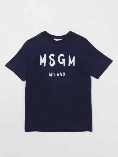 Msgm T-shirt  Kids Kids Colour Blue