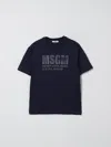 Msgm T-shirt  Kids Kids Color Blue In Black