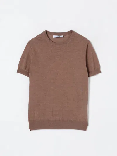Msgm T-shirt  Kids Kids Color Brown