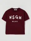 Msgm T-shirt  Kids Kids Color Burgundy In Burgundy