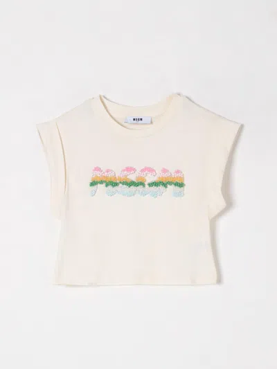 Msgm T-shirt  Kids Kids Color Cream