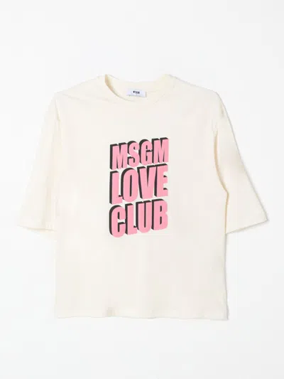 Msgm T-shirt  Kids Kids Color Cream