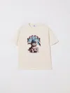 Msgm T-shirt  Kids Kids Color Cream In White