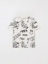 Msgm T-shirt  Kids Kids Color Cream In White