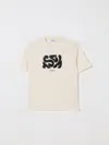 Msgm T-shirt  Kids Kids Color Cream In White