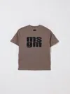 Msgm T-shirt  Kids Kids Color Dove Grey In Brown