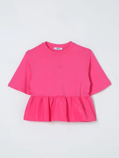 Msgm T-shirt  Kids Kids Colour Fuchsia