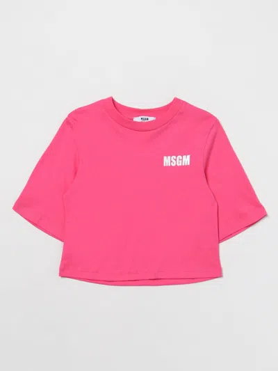 Msgm T-shirt  Kids Kids Color Fuchsia