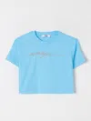 Msgm T-shirt  Kids Kids Color Gnawed Blue