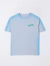 Msgm T-shirt  Kids Kids Color Gnawed Blue In アジュール