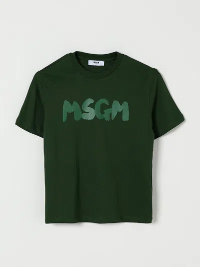 Msgm T-shirt  Kids Kids Color Green
