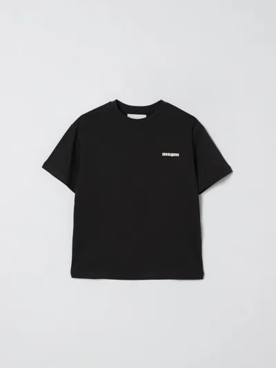 MSGM T-SHIRT MSGM KIDS KIDS COLOR LEAD,437959213