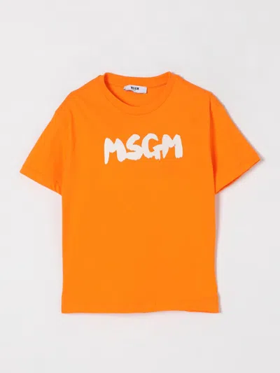 Msgm T-shirt  Kids Kids Color Orange