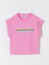 Shop Msgm T-shirt  Kids Kids Color Pink