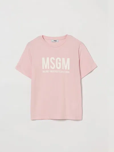 Msgm T-shirt Kids  Kids In Pink